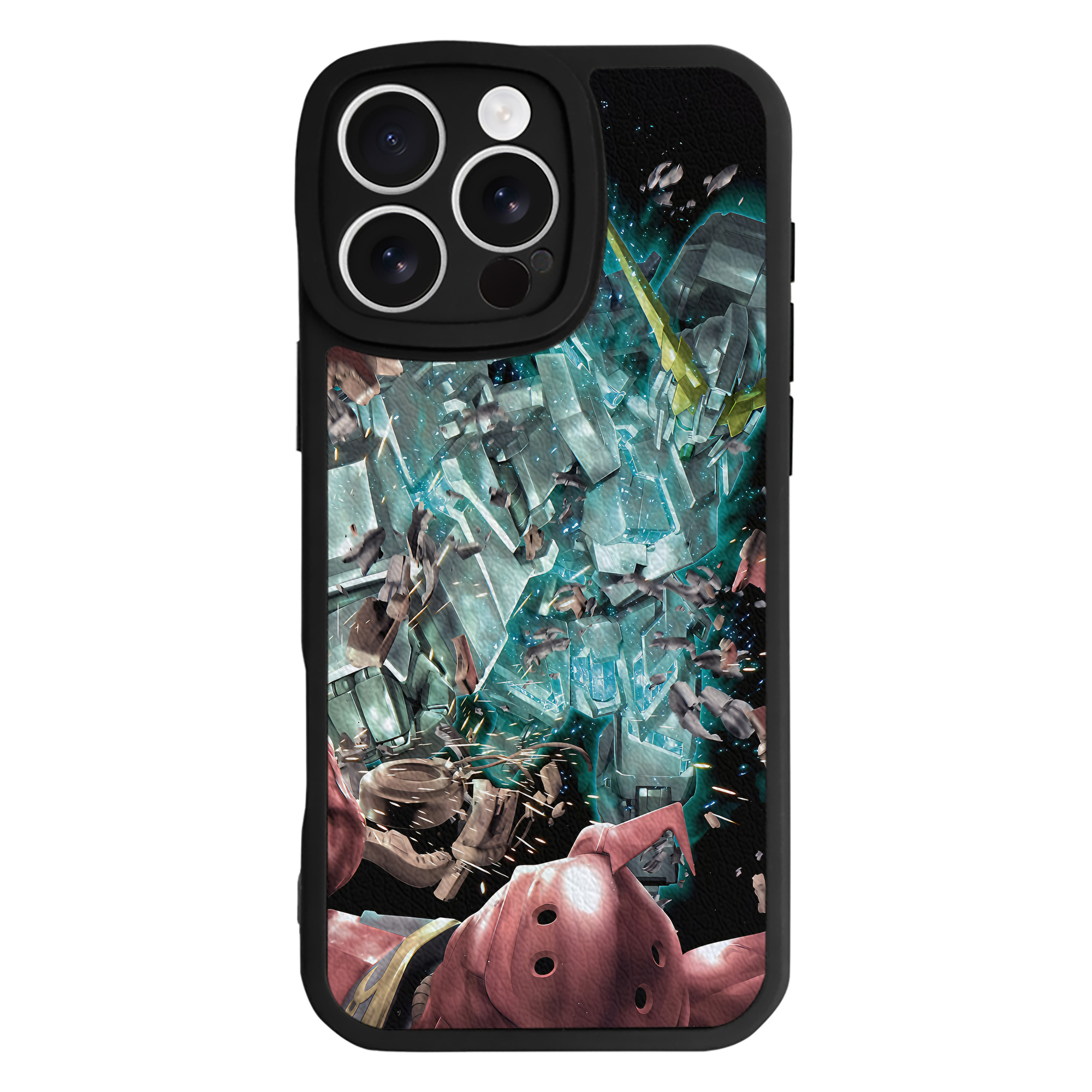 （画像用） 機動戦士ガンダム Mobile Suit Gundam 【iPhone 16シリーズ対応】シリコンスマホケース（レザー調） 材質：シリコン